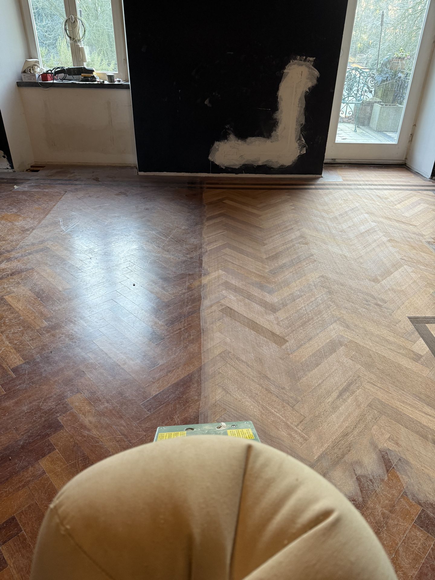 Parkettboden geschiffen