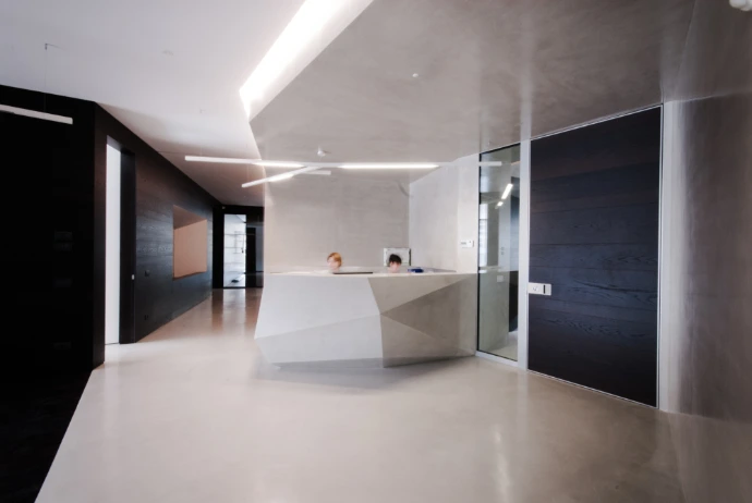 Mikrozement im Büro 